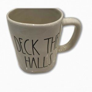 RAE DUNN 2018 Christmas LL Mug - DECK THE HALLS